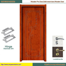 Porte en bois principale de porte en bois de MDF Porte en bois de pli de porte